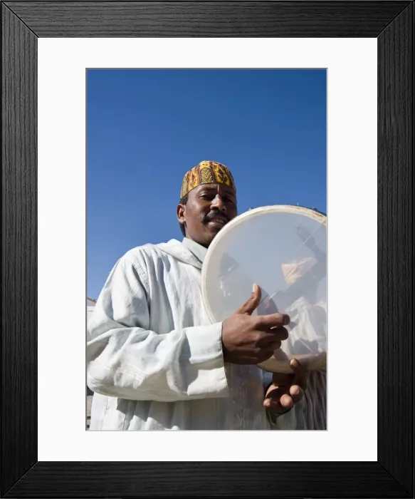 Framed Print : Musicians, Essaouira, Morocco, North Africa, Africa