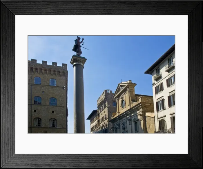 Framed Print : Piazza Santa Trinita, Florence, UNESCO World Heritage Site, Tuscany, Italy, Europe Framed Print : Piazza Santa Trinita, Florence, UNESCO World Heritage Site, Tuscany, Italy, Europe