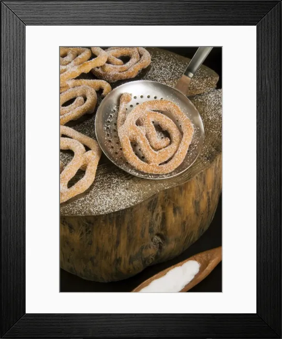 Framed Print : Cattas sweet fritters, Sardinian Carnival cakes, Sardinia, Italy, Europe Framed Print : Cattas sweet fritters, Sardinian Carnival cakes, Sardinia, Italy, Europe