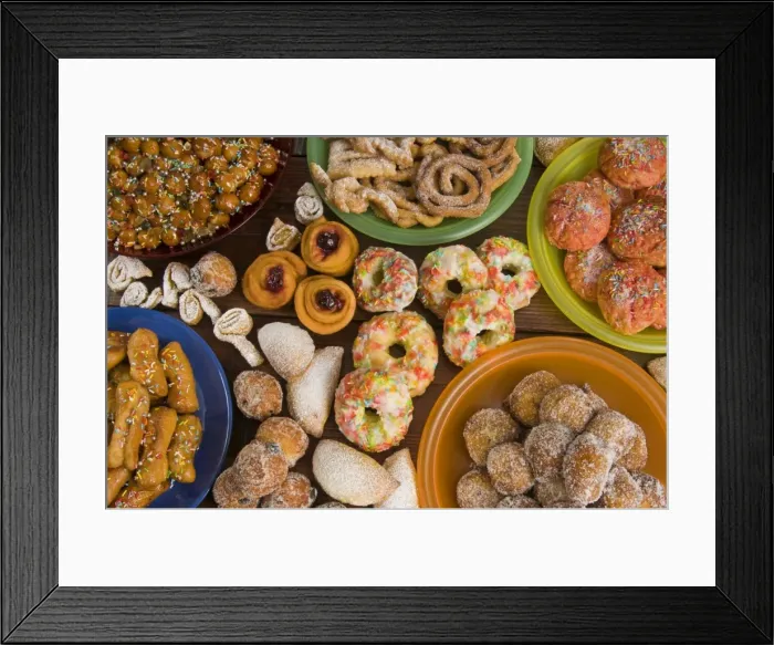 Framed Print : Carnival cakes, Italy, Europe Framed Print : Carnival cakes, Italy, Europe