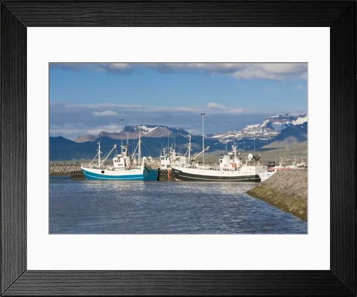 Framed Print : The habor of Snaefellsjokull, Iceland, Polar Regions Framed Print : The habor of Snaefellsjokull, Iceland, Polar Regions