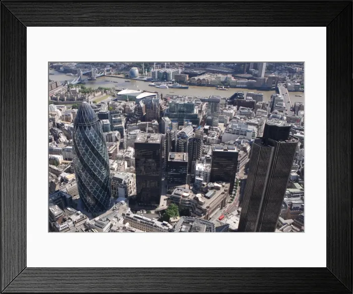 Framed Print : Tower 42, Gherkin and Lloyds Building, City of London, London, England Framed Print : Tower 42, Gherkin and Lloyds Building, City of London, London, England