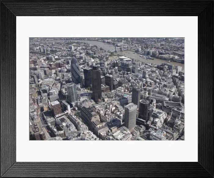 Framed Print : City of London and Tower Bridge in distance, London, England, United Kingdom, Europe Framed Print : City of London and Tower Bridge in distance, London, England, United Kingdom, Europe