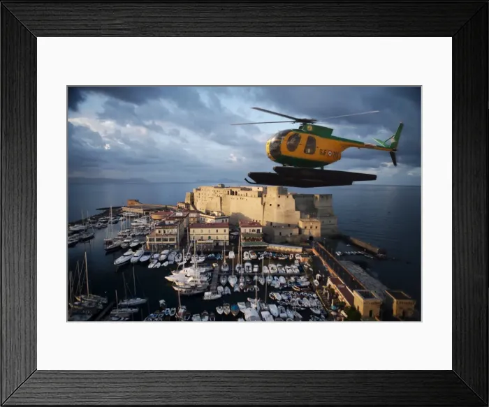 Framed Print : Santa Lucia and Coast Guard helicopter at dawn, Naples, Campania, Italy, Europe Framed Print : Santa Lucia and Coast Guard helicopter at dawn, Naples, Campania, Italy, Europe