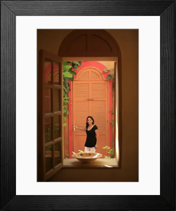 Framed Print : Woman vacationing in a hotel, St. Louis, Senegal, West Africa, Africa Framed Print : Woman vacationing in a hotel, St. Louis, Senegal, West Africa, Africa