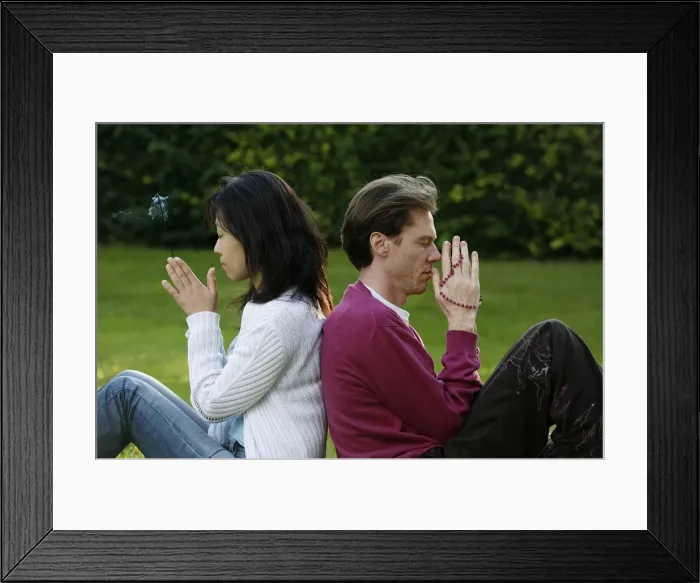 Framed Print : Praying couple, France, Europe Framed Print : Praying couple, France, Europe