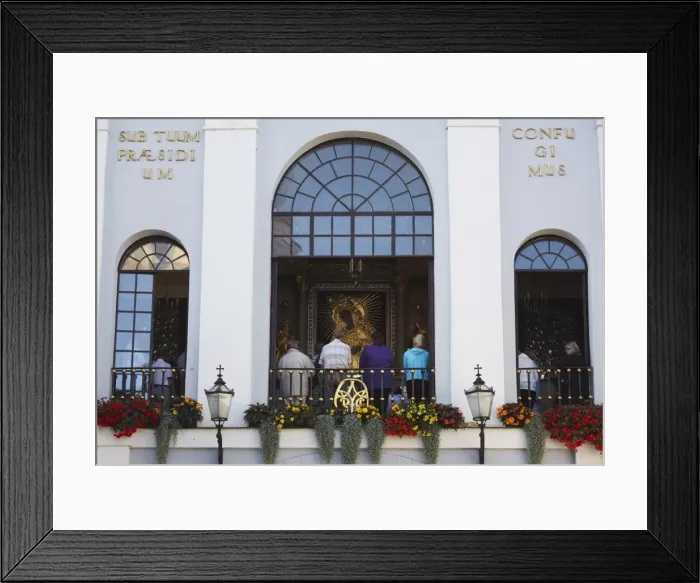 Framed Print : People praying at Chapel of the Blessed Virgin Mary inside Gate of Dawn Framed Print : People praying at Chapel of the Blessed Virgin Mary inside Gate of Dawn