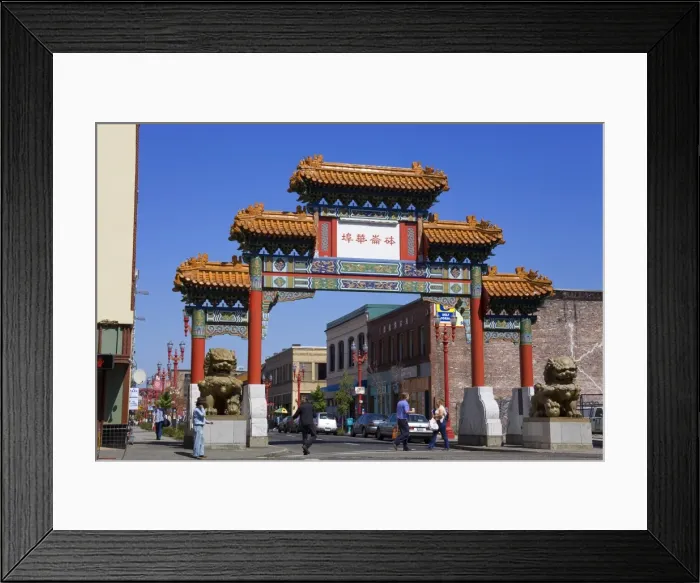 Framed Print : Chinatown Gate in the Chinatown District of Portland, Oregon, United States of America Framed Print : Chinatown Gate in the Chinatown District of Portland, Oregon, United States of America