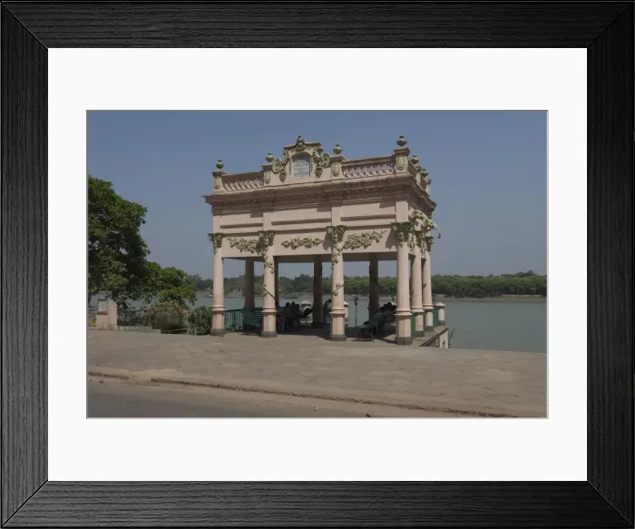 Framed Print : Old Danish pier, Hooghly River, West Bengal, India, Asia Framed Print : Old Danish pier, Hooghly River, West Bengal, India, Asia