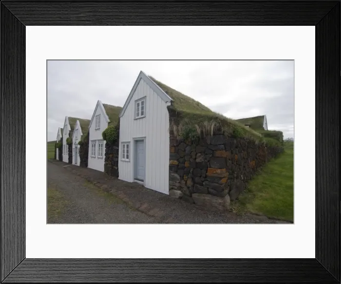 Framed Print : Turf farm, Grenjadarstadur, Iceland, Polar Regions Framed Print : Turf farm, Grenjadarstadur, Iceland, Polar Regions
