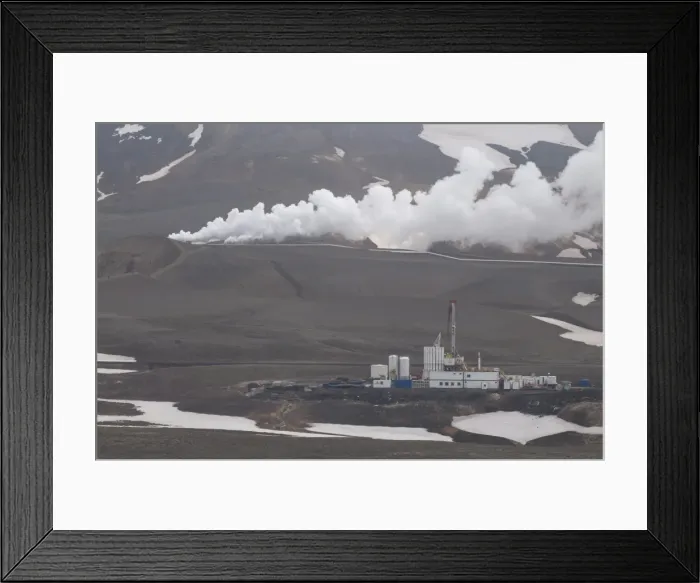 Framed Print : Steaming vents and geothermal power stations, Krafla, Iceland, Polar Regions Framed Print : Steaming vents and geothermal power stations, Krafla, Iceland, Polar Regions