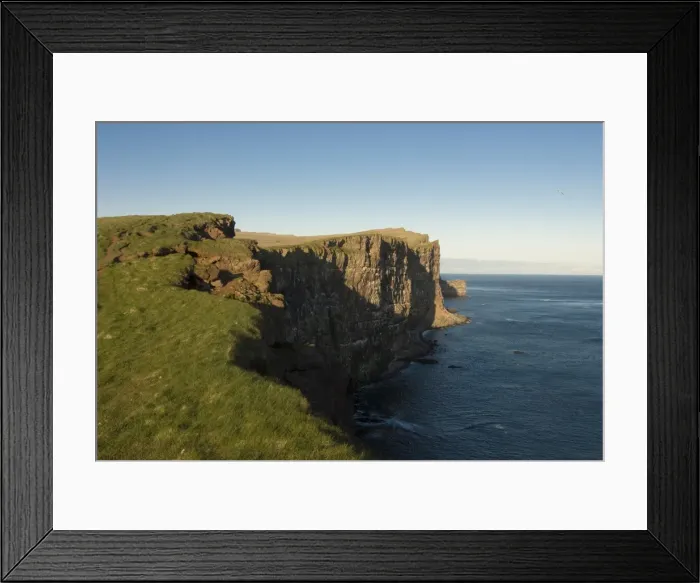 Framed Print : Cliffs at coast of the most western point of Europe, Latrabjarg, Westfjords Framed Print : Cliffs at coast of the most western point of Europe, Latrabjarg, Westfjords