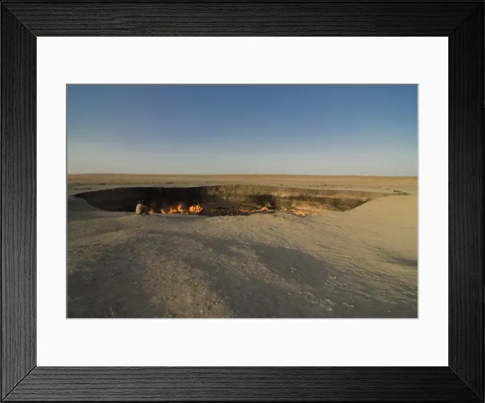 Framed Print : Darvaza Gas crater, Turkmenistan, Central Asia, Asia Framed Print : Darvaza Gas crater, Turkmenistan, Central Asia, Asia