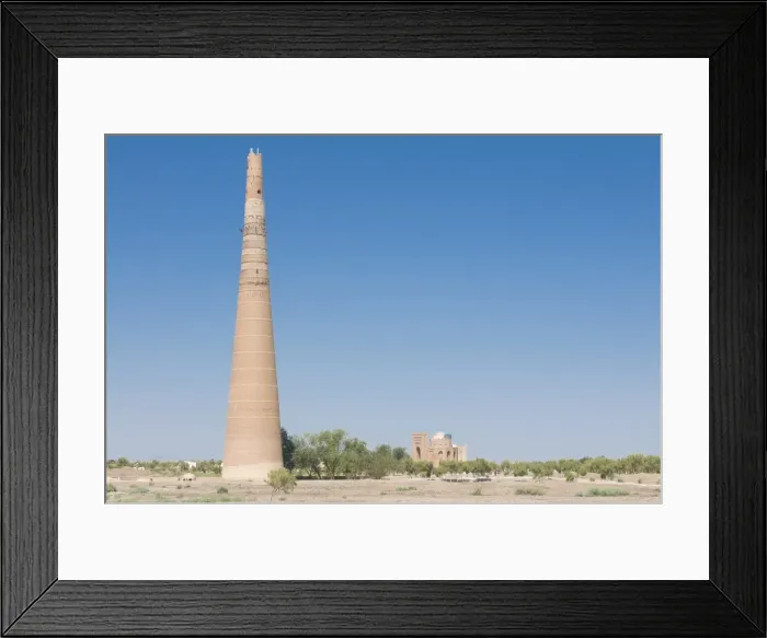 Framed Print : Konye Urgench with Gutlug Timur minaret, UNESCO World Heritage Site, Turkmenistan Framed Print : Konye Urgench with Gutlug Timur minaret, UNESCO World Heritage Site, Turkmenistan