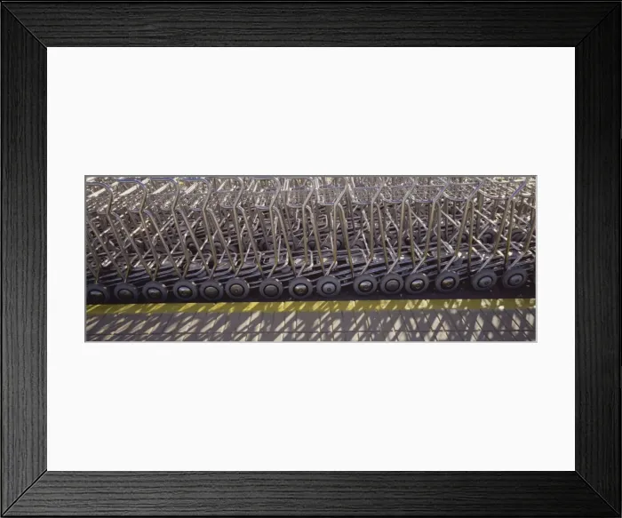 Framed Print : Baggage trolleys, Ibiza Airport, Spain, Europe Framed Print : Baggage trolleys, Ibiza Airport, Spain, Europe