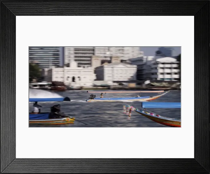 Framed Print : Long-tail boat taxis, Bangkok, Thailand, Southeast Asia, Asia Framed Print : Long-tail boat taxis, Bangkok, Thailand, Southeast Asia, Asia