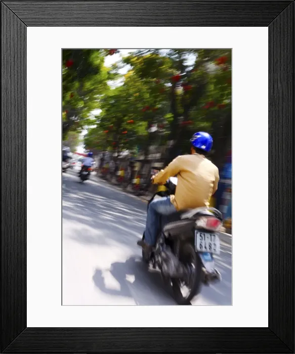 Framed Print : Motorbike on Ho Chi Minh Boulevard during Tet, Vietnam, Indochina, Southeast Asia, Asia Framed Print : Motorbike on Ho Chi Minh Boulevard during Tet, Vietnam, Indochina, Southeast Asia, Asia