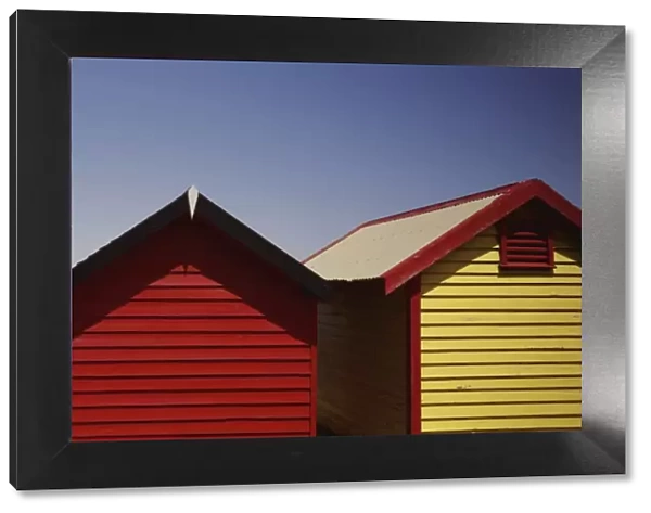 Row of beach huts, Melbourne, Victoria, Australia, Pacific