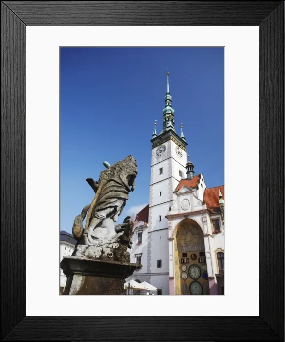 Framed Print : Hercules Fountain in front of Town Hall in Upper Square (Horni Namesti) Framed Print : Hercules Fountain in front of Town Hall in Upper Square (Horni Namesti)