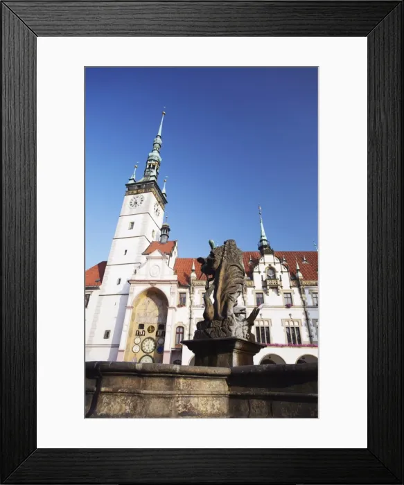 Framed Print : Hercules Fountain in front of Town Hall in Upper Squrae (Horni Namesti) Framed Print : Hercules Fountain in front of Town Hall in Upper Squrae (Horni Namesti)