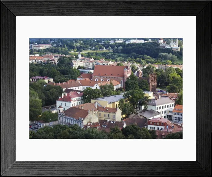 Framed Print : View of Old Town with St. Annes Church, Vilnius, Lithuania, Baltic States, Europe Framed Print : View of Old Town with St. Annes Church, Vilnius, Lithuania, Baltic States, Europe