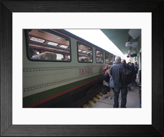 Framed Print : Train to Machu Picchu, Ollantaytambo, Peru, South America Framed Print : Train to Machu Picchu, Ollantaytambo, Peru, South America