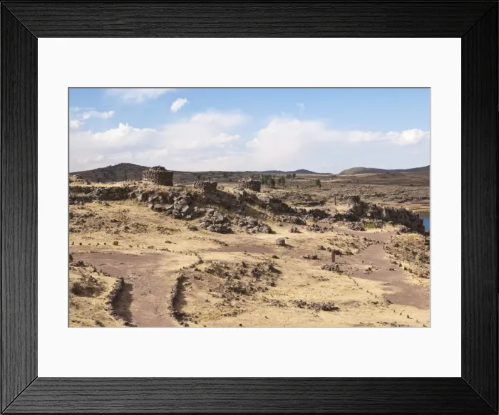 Framed Print : Chullpas de Sillustani, Puno, Peru, South America Framed Print : Chullpas de Sillustani, Puno, Peru, South America