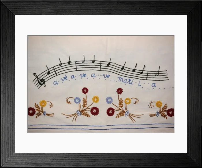 Framed Print : Ave Maria score, Notre-Dame de la Gorge, Haute Savoie, France, Europe Framed Print : Ave Maria score, Notre-Dame de la Gorge, Haute Savoie, France, Europe