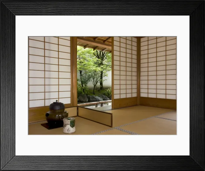Framed Print : Tea ceremony utensils at the Yokokan residence of the Matsudaira family in Fukui City Framed Print : Tea ceremony utensils at the Yokokan residence of the Matsudaira family in Fukui City