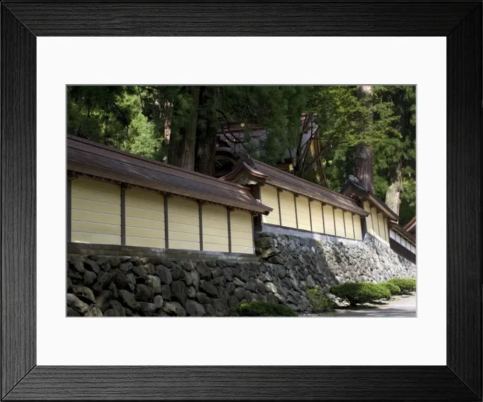 Framed Print : Perimeter wall at Eiheiji Temple, headquarters of Soto sect of Zen Buddhism Framed Print : Perimeter wall at Eiheiji Temple, headquarters of Soto sect of Zen Buddhism