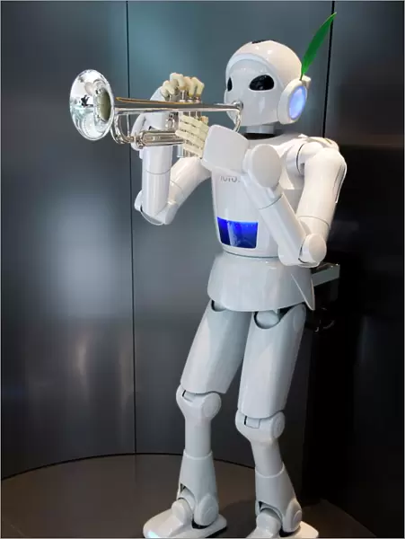 Trumpet-playing robot at the Toyota Kaikan Visitors Center in Toyota City