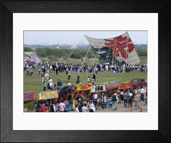 Framed Print : Sagami Kite Festival which boasts the largest kite in Japan at over 14 meters square Framed Print : Sagami Kite Festival which boasts the largest kite in Japan at over 14 meters square