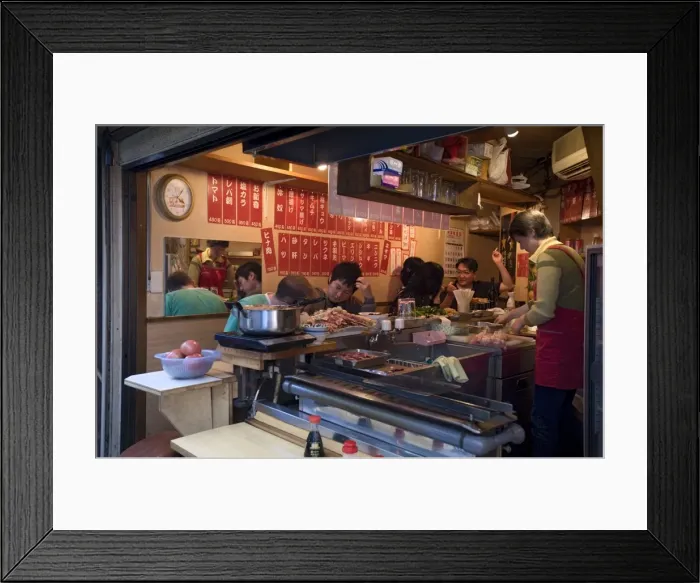 Framed Print : 1940s era Omoide Yokocho (Memory Lane) restaurant alley district in Shinjuku Framed Print : 1940s era Omoide Yokocho (Memory Lane) restaurant alley district in Shinjuku