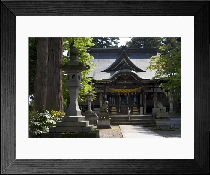 Framed Print : Hiyoshi Shinto shrine in Echizen-Ono town, Fukui Prefecture, Japan Framed Print : Hiyoshi Shinto shrine in Echizen-Ono town, Fukui Prefecture, Japan