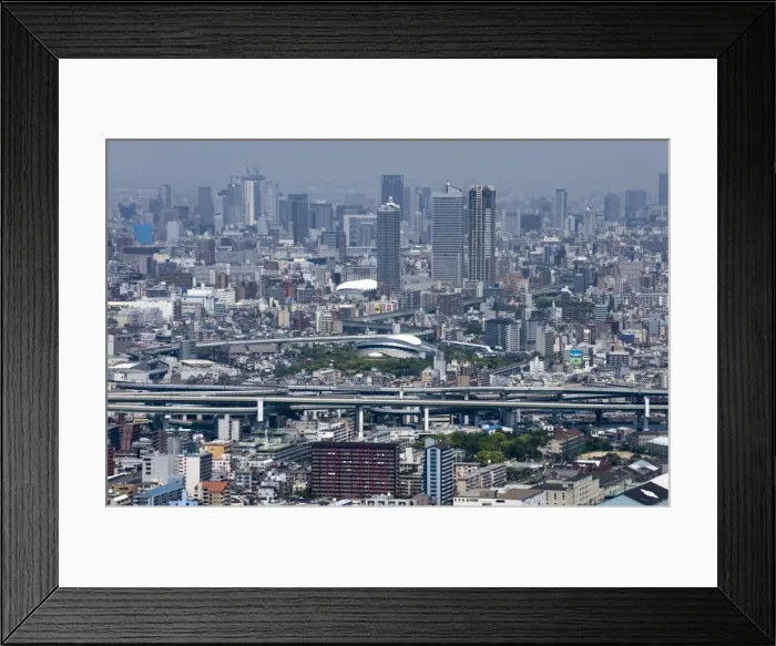 Framed Print : View of central Osaka City from atop the World Trade Center (WTC) on Sakishima Island Framed Print : View of central Osaka City from atop the World Trade Center (WTC) on Sakishima Island