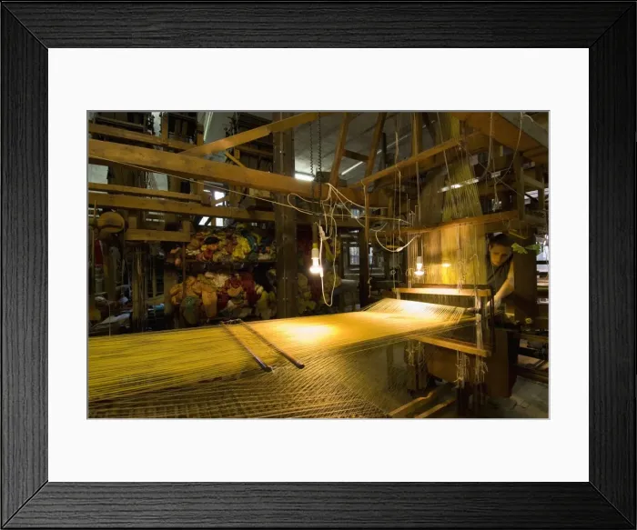 Framed Print : Bevilacqua hand weaving factory in Venice, Veneto, Italy, Europe Framed Print : Bevilacqua hand weaving factory in Venice, Veneto, Italy, Europe