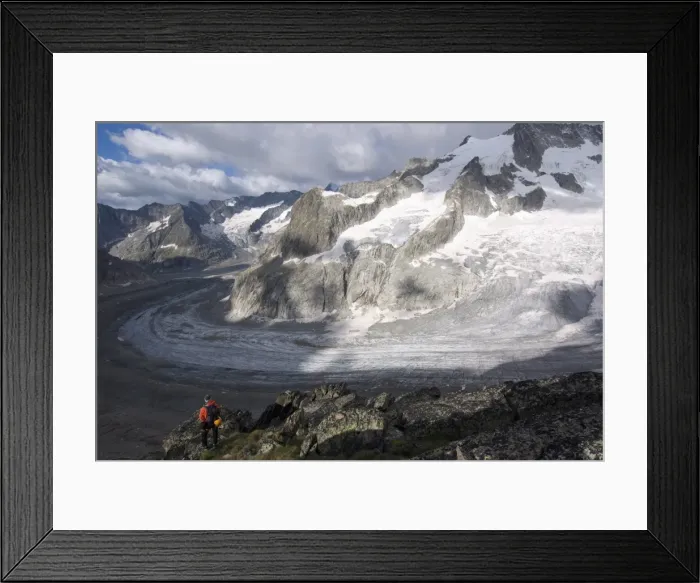 Framed Print : Aletsch glacier, Bernese Alps, Switzerland, Europe Framed Print : Aletsch glacier, Bernese Alps, Switzerland, Europe