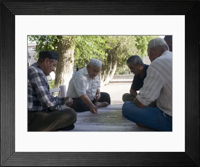 Framed Print : Men playing dominos, Bokhara, Uzbekistan, Central Asia, Asia Framed Print : Men playing dominos, Bokhara, Uzbekistan, Central Asia, Asia