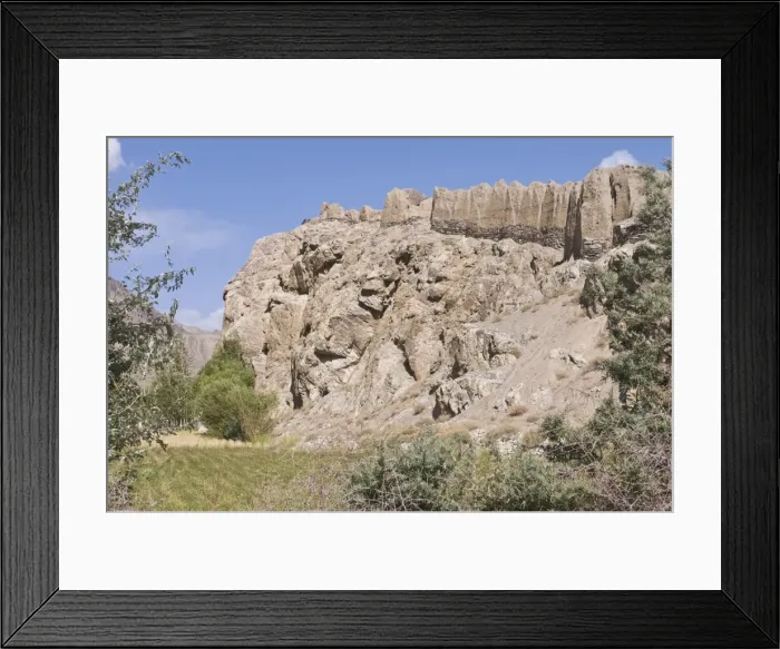 Framed Print : Khakha fortress in mountainous landscape, Wakhan Valley, The Pamirs, Tajikistan Framed Print : Khakha fortress in mountainous landscape, Wakhan Valley, The Pamirs, Tajikistan