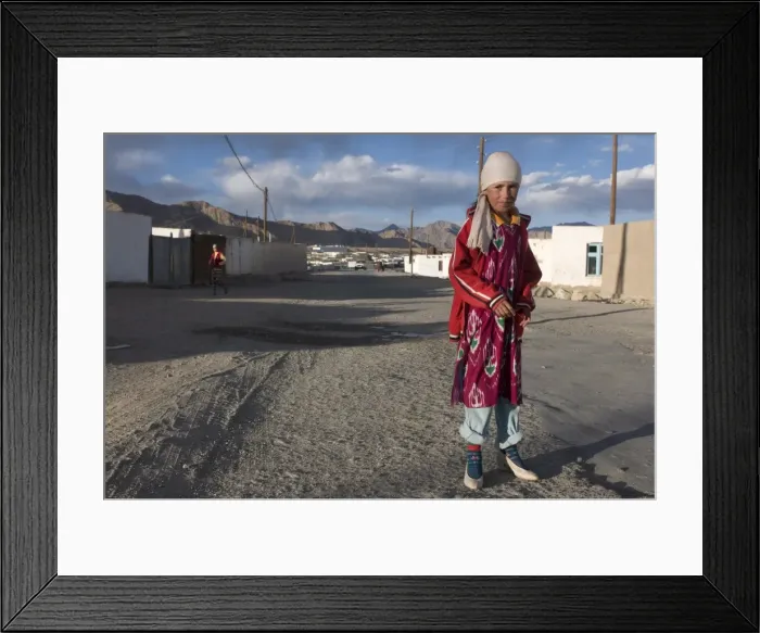 Framed Print : Serious girl in her village, Murgab, Tajikistan, Central Asia, Asia Framed Print : Serious girl in her village, Murgab, Tajikistan, Central Asia, Asia