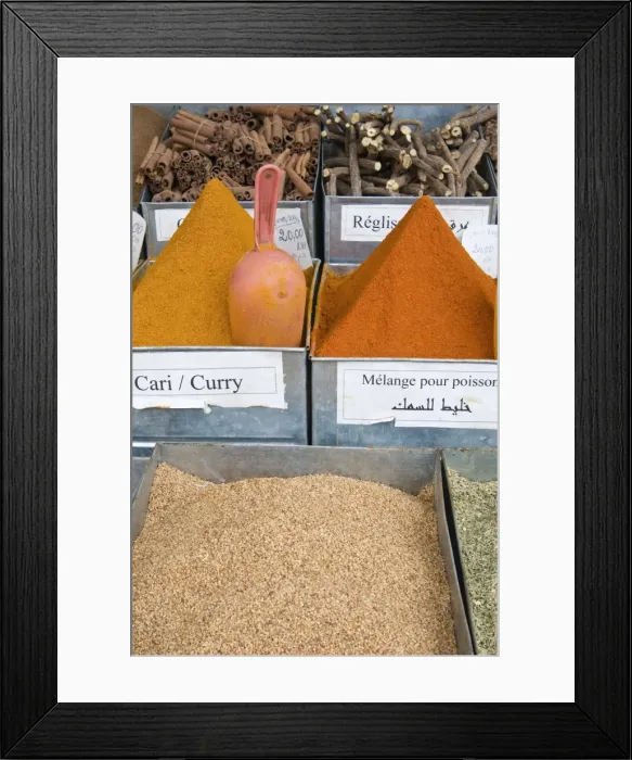Framed Print : Spices for sale in the souk, Medina, Marrakech (Marrakesh), Morocco, North Africa, Africa Framed Print : Spices for sale in the souk, Medina, Marrakech (Marrakesh), Morocco, North Africa, Africa