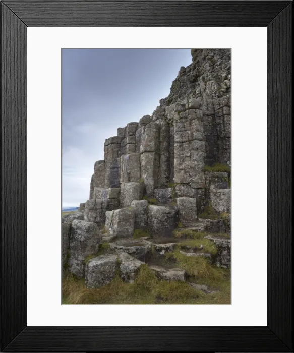 Framed Print : Dverghamrar (Dwarf cliffs), the living place of supernatural beings such as dwarves Framed Print : Dverghamrar (Dwarf cliffs), the living place of supernatural beings such as dwarves
