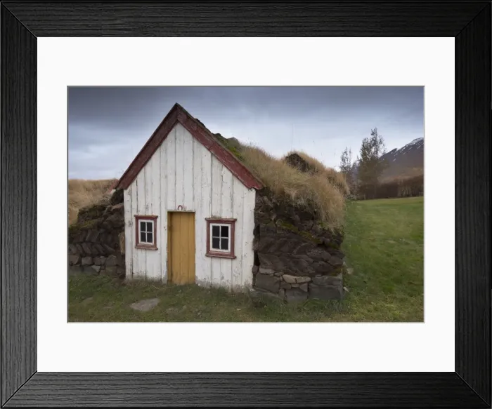 Framed Print : Laufas historic farmstead, north of Akureyri, Iceland, Polar Regions Framed Print : Laufas historic farmstead, north of Akureyri, Iceland, Polar Regions