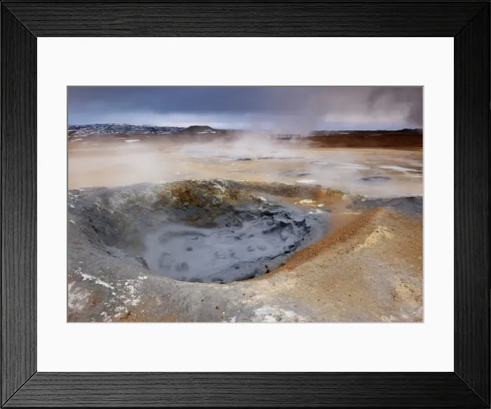 Framed Print : Mudpots at Namaskard geothermal area (Namafjall-Hverarond), near Lake Myvatn Framed Print : Mudpots at Namaskard geothermal area (Namafjall-Hverarond), near Lake Myvatn