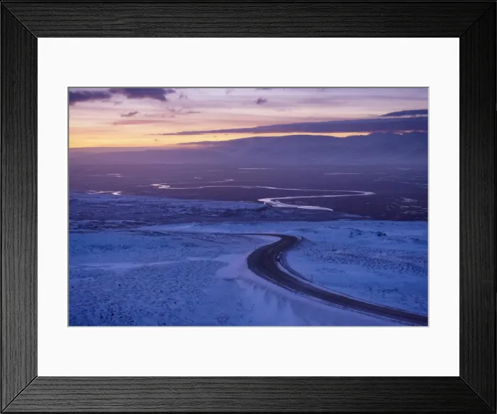 Framed Print : Road 94, Largarfjlot Valley north of Egilsstadir, at sunset, East Fjords Framed Print : Road 94, Largarfjlot Valley north of Egilsstadir, at sunset, East Fjords