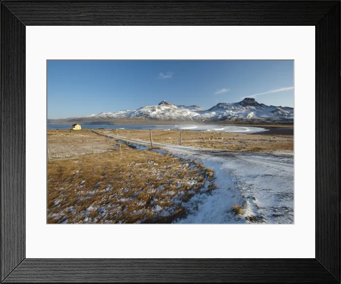 Framed Print : Yellow house and sheep at Os near Bakkagerdi in Borgarfjordur Eystri fjord Framed Print : Yellow house and sheep at Os near Bakkagerdi in Borgarfjordur Eystri fjord