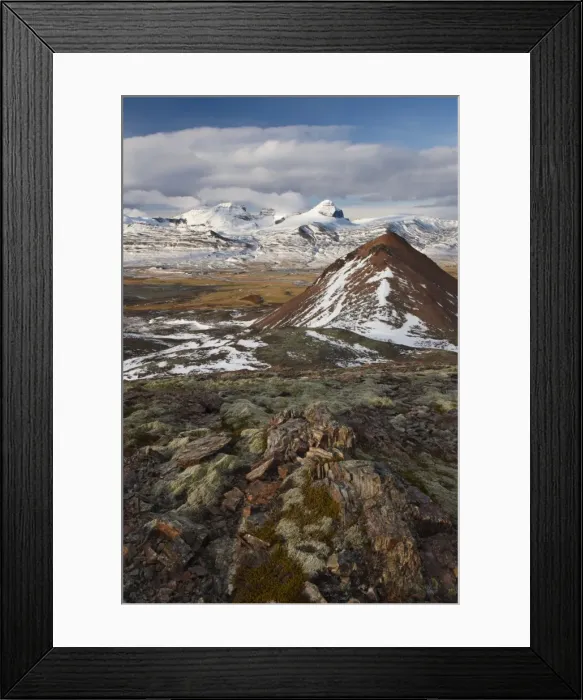 Framed Print : View over Fjardara valley, Borgarfjorur Eystri fjord, Bakkagerdi village Framed Print : View over Fjardara valley, Borgarfjorur Eystri fjord, Bakkagerdi village