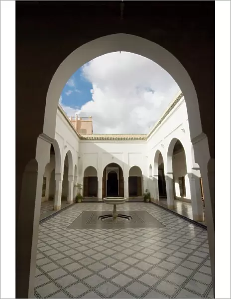 Bahia Palace, Marrakech (Marrakesh), Morocco, North Africa, Africa