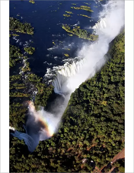 Victoria Falls, on the border of Zambia and Zimbabwe, UNESCO World Heritage Site, Africa