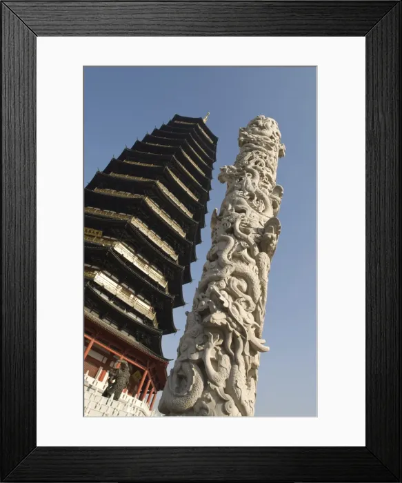 Framed Print : Tianning Pagoda, Changzhou, Jiangsu province, China, Asia Framed Print : Tianning Pagoda, Changzhou, Jiangsu province, China, Asia